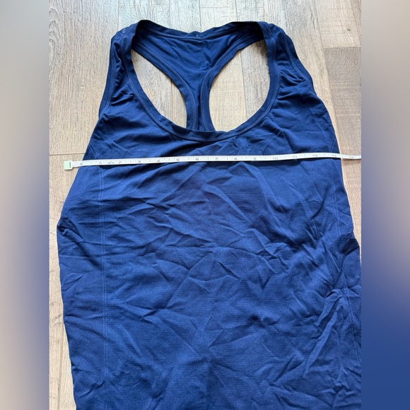 3/$10 Fabletics Blue Racerback Tank Top - Picture 3 of 5